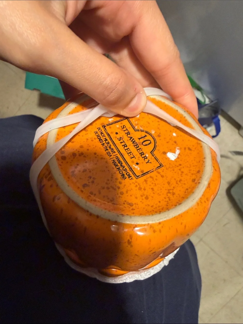 Orange Ceramic Pumpkin - Kitchen Storage